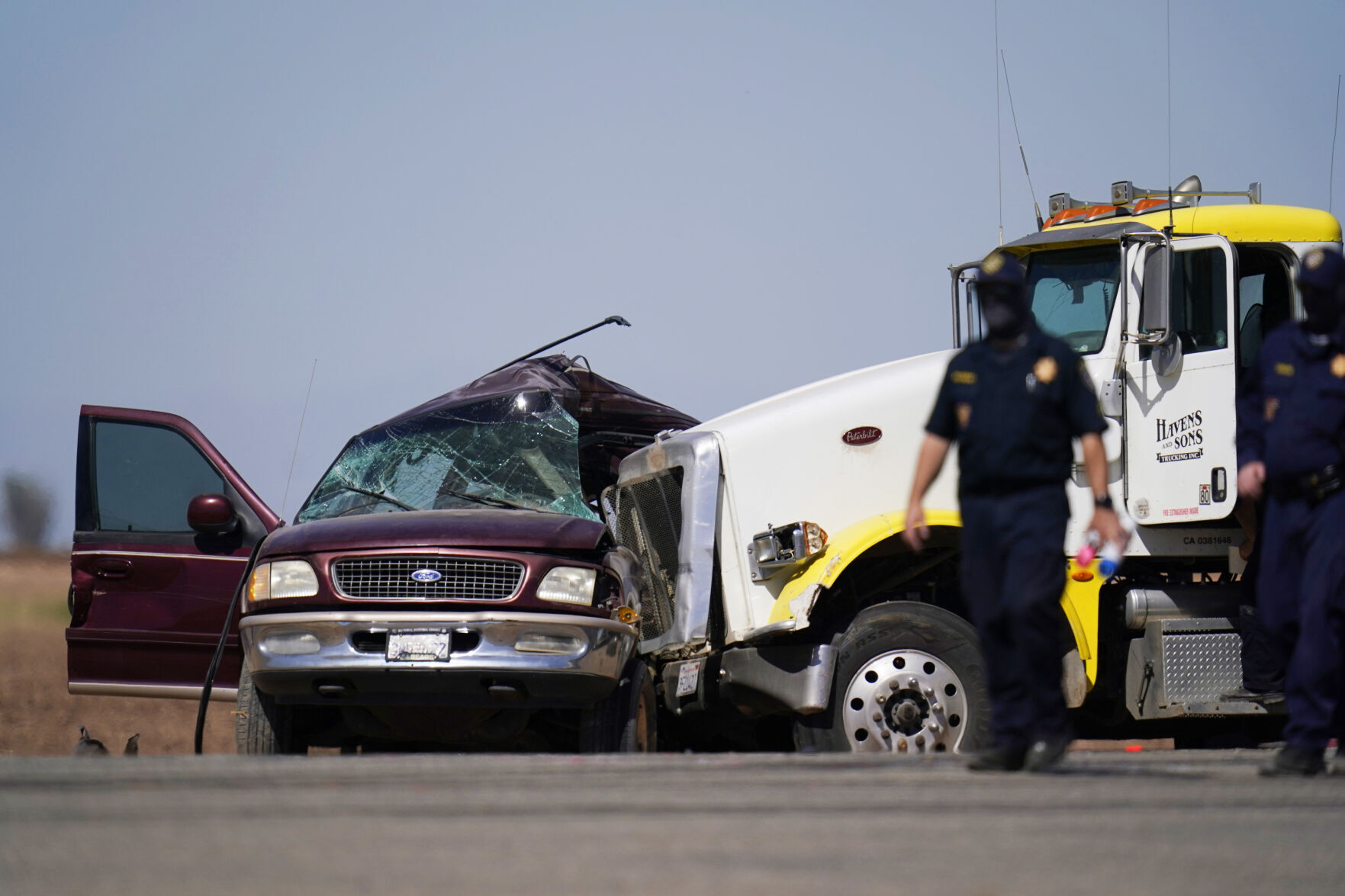 APTOPIX California Highway Crash